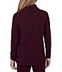 Ruby Rd. Luxe Rib Knit Split Cowl Neck Long Sleeve Pullover - Image 2