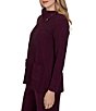 Ruby Rd. Luxe Rib Knit Split Cowl Neck Long Sleeve Pullover - Image 3