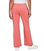 Ruby Rd. Luxe Ribbed Textured Pull-On Pants, Color:Bright Coral - Image 2