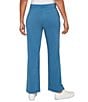 Ruby Rd. Luxe Ribbed Textured Pull-On Pants, Color:Lake Blue - Image 2