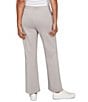 Ruby Rd. Luxe Ribbed Textured Pull-On Pants, Color:Grey - Image 2