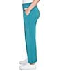 Ruby Rd. Luxe Ribbed Wide-Leg Pull-On Coordinating Pants, Color:Teal - Image 3