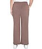 Ruby Rd. Luxe Ribbed Wide-Leg Pull-On Coordinating Pants, Color:Espresso - Image 2