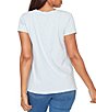 Ruby Rd. Paisley Lace Accents Scoop Neck Short Sleeve Tee Top - Image 2