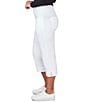 Color:White - Image 3 - Petite Pull-On Silky Tech Capri Pants