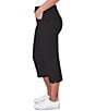 Color:Black - Image 3 - Petite Pull-On Silky Tech Capri Pants
