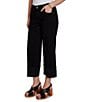 Ruby Rd. Petite Size 5-Pocket Wide Cuff Denim Crop Jeans - Image 3