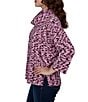 Ruby Rd. Petite Size Chenille Knit Space Dye Draped 3/4 Sleeve Sweater - Image 3