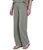 Ruby Rd. Petite Size Coordinating Snow -Washed French Terry Relaxed Pull-On Pants - Image 4
