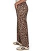 Ruby Rd. Petite Size Coordinating Stretch Denim Cheetah Print Wide Leg Pants - Image 4