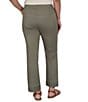 Ruby Rd. Petite Size Coordinating Tencel Denim Pull-On Pleated Hem Ankle Pants - Image 2