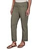 Ruby Rd. Petite Size Coordinating Tencel Denim Pull-On Pleated Hem Ankle Pants - Image 4