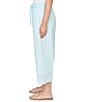 Ruby Rd. Petite Size Cotton Poplin Floral Eyelet Pull-On Coordinating Belted Pants - Image 3