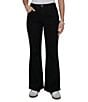 Ruby Rd. Petite Size Denim Black Kick Flare Full Length Jeans - Image 1