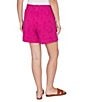 Ruby Rd. Petite Size Embossed Gauze Paisley Tacked Cuff Pull-On Shorts - Image 2