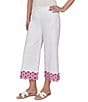 Ruby Rd. Petite Size Embroidered Pull-On Denim Pants - Image 4