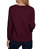 Ruby Rd. Petite Size Jacquard Knit Regal Corgi Scoop Neck Long Sleeve Sweater - Image 2
