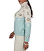 Ruby Rd. Petite Size Jacquard Knit Soft Floral Motif Fair Isle Turtle Neck Long Sleeve Sweater - Image 3