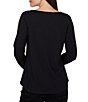 Ruby Rd. Petite Size Knit Festive Nutcracker Boat Neck Long Sleeve Top - Image 2