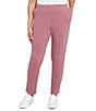 Ruby Rd. Petite Size Knit Pull-On Sweatpants, Color:Raisin - Image 1