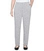 Ruby Rd. Petite Size Knit Pull-On Sweatpants, Color:Gray Heather - Image 1