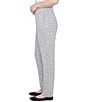 Ruby Rd. Petite Size Knit Pull-On Sweatpants, Color:Gray Heather - Image 3