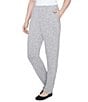 Ruby Rd. Petite Size Knit Pull-On Sweatpants, Color:Gray Heather - Image 4