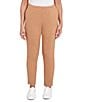 Ruby Rd. Petite Size Knit Pull-On Sweatpants, Color:Chestnut - Image 4