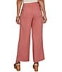 Ruby Rd. Petite Size Lightweight Ramie Lace Trim Sideseam Detail Wide-Leg Pull-On Pants - Image 2