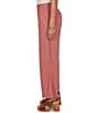 Ruby Rd. Petite Size Lightweight Ramie Lace Trim Sideseam Detail Wide-Leg Pull-On Pants - Image 4