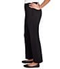 Ruby Rd. Petite Size Luxe Double Knit Tailored Pull-On Pants, Color:Black - Image 3