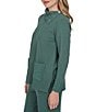 Ruby Rd. Petite Size Luxe Rib Knit Split Cowl Neck Long Sleeve Pullover - Image 6