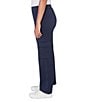 Ruby Rd. Petite Size Luxe Ultra Knit Pull-On Cargo Pants, Color:Navy - Image 3