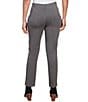 Ruby Rd. Petite Size Ponte Knit Pintuck Pull-On Pants, Color:Charcoal Heather - Image 2