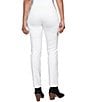 Ruby Rd. Petite Size Ponte Knit Pintuck Pull-On Pants, Color:Ivory - Image 2