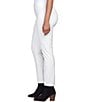 Ruby Rd. Petite Size Ponte Knit Pintuck Pull-On Pants, Color:Ivory - Image 3