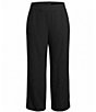 Ruby Rd. Petite Size Ponte Scalloped Detail Wide Leg Pants - Image 6