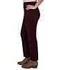 Ruby Rd. Petite Size Ponte Straight Leg Hollywood Waist Ankle Length Pull-On Pants - Image 3