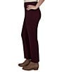 Ruby Rd. Petite Size Ponte Straight Leg Hollywood Waist Ankle Length Pull-On Pants - Image 4
