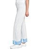 Ruby Rd. Petite Size Relaxed Double Faced Straight Leg Denim Jeans, Color:Bluebell - Image 3