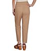 Ruby Rd. Petite Size Relaxed Fringe Hem Pull-On Ankle Denim Pants - Image 2