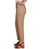 Ruby Rd. Petite Size Relaxed Fringe Hem Pull-On Ankle Denim Pants - Image 3