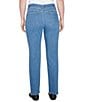 Ruby Rd. Petite Size Soft Denim Pull-On Boot-Cut Jeans, Color:Light Indigo - Image 2