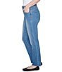Ruby Rd. Petite Size Soft Denim Pull-On Boot-Cut Jeans, Color:Light Indigo - Image 3