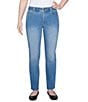 Ruby Rd. Petite Size Soft Denim Pull-On Boot-Cut Jeans, Color:Light Indigo - Image 4