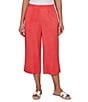 Ruby Rd. Petite Size Soft Double Gauze Relaxed Pull-On Pant - Image 1
