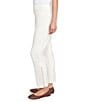 Ruby Rd. Petite Size Soft Stretch Denim Pull-On Ankle Pants, Color:Ivory - Image 3
