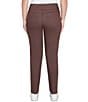 Ruby Rd. Petite Size Soft Stretch Pull-On Ankle Pants, Color:Espresso - Image 2
