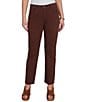 Ruby Rd. Petite Size Soft Stretch Straight Leg Denim Ankle Pants - Image 1