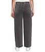 Ruby Rd. Petite Size Soft Terry Wide Leg Relaxed Ankle Denim Jeans, Color:Smoke - Image 2